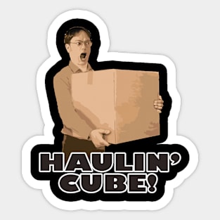 Haulin' cube! Sticker